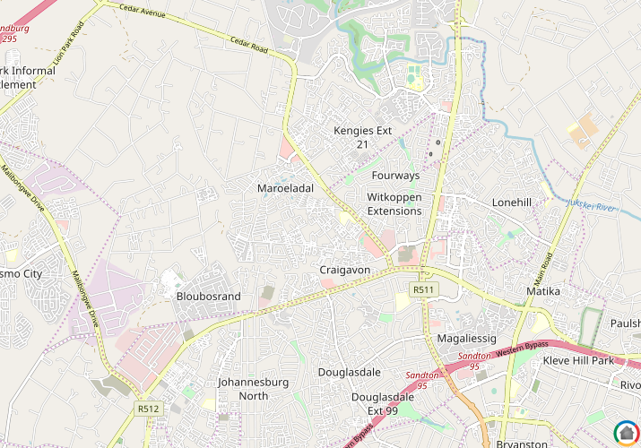 Map location of Craigavon A.H.